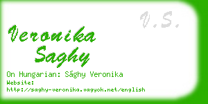 veronika saghy business card
