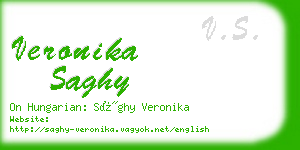 veronika saghy business card